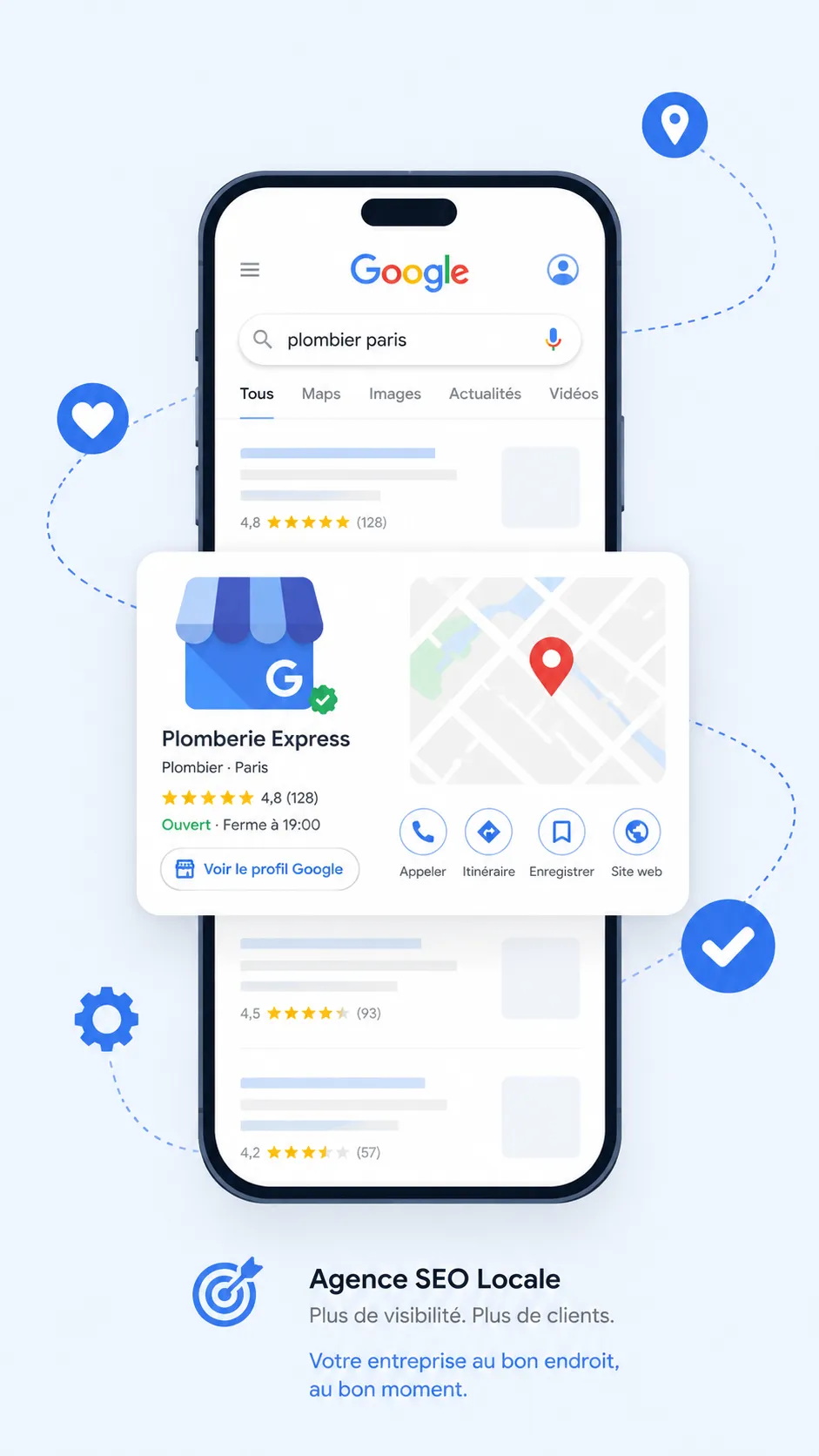 exemple-fiche-etablissement-google-client Exemple de fiche établissement Google sur Maps.