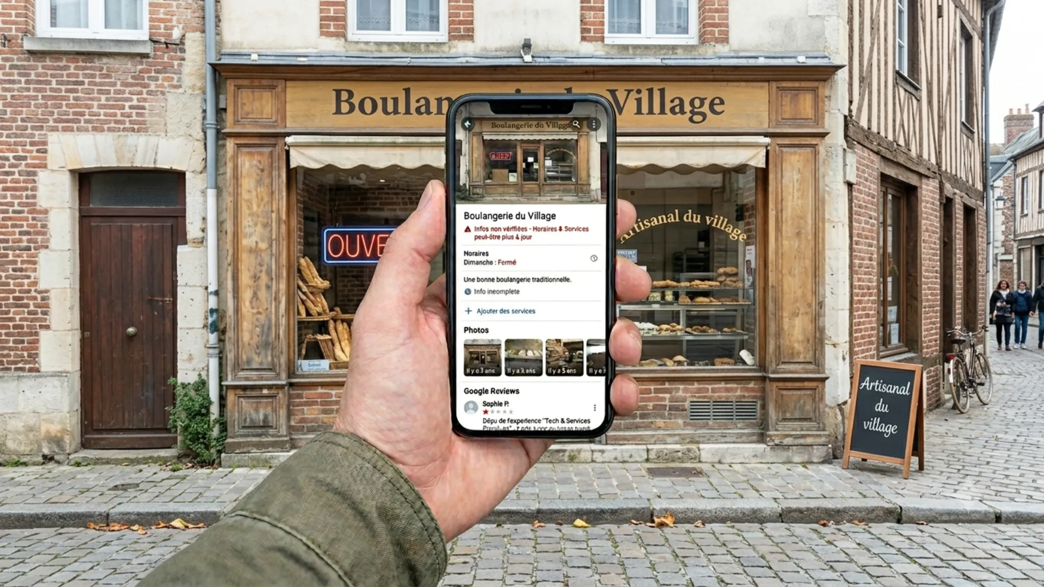 Fiche d'établissement Google