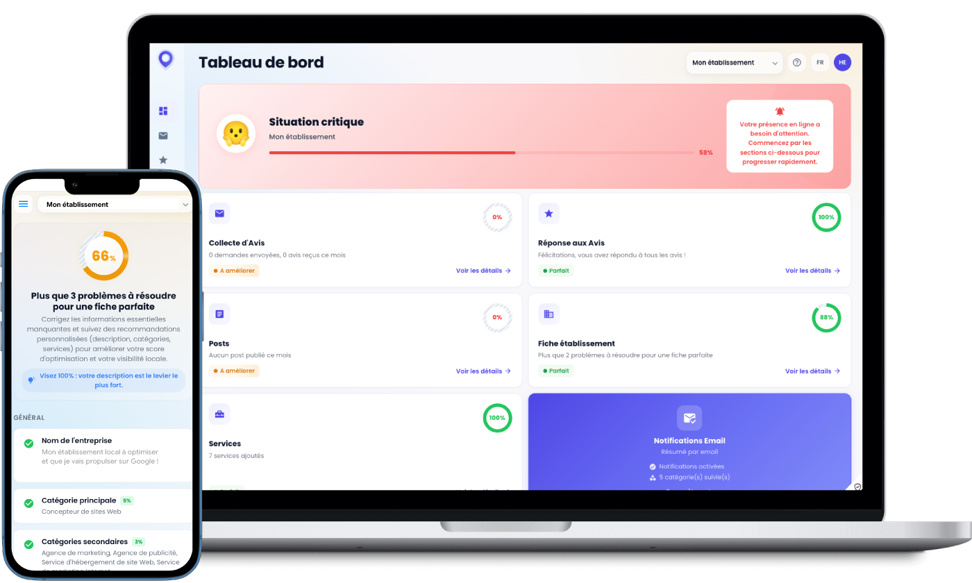 Présentation de l'application Leadmia pour optimiser la fiche Google My Business