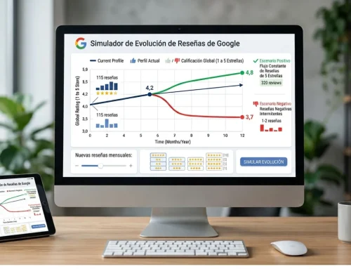 Simulador de reseñas de Google: anticipa la evolución de tu puntuación en Google